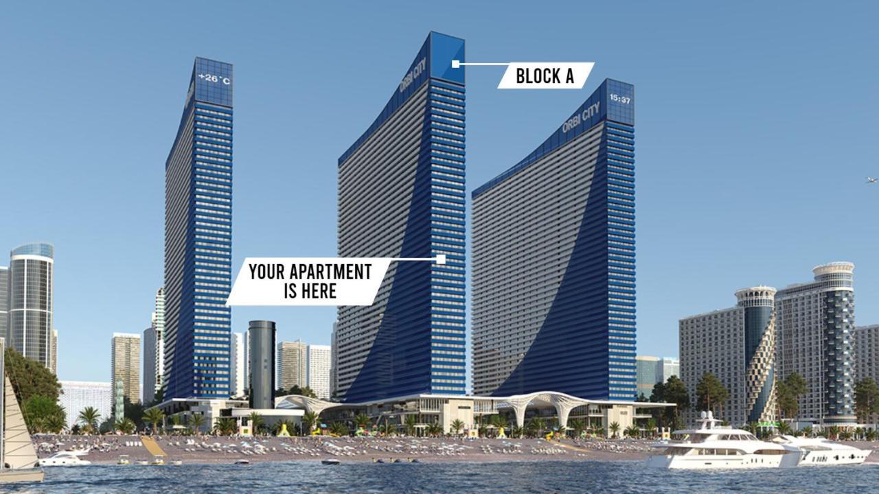 巴统Only Front Sea View, No Side View, Wonderful Panorama, High Floor, Location Guarantee公寓式酒店 外观 照片